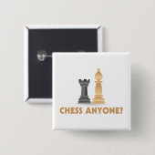 Schach jedermann Schach-Stücke Button (Vorne & Hinten)