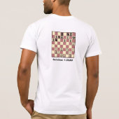 Schach-Kamerad in 1 grundlegendem T - Shirt des (Rückseite)
