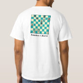 Schach-Kamerad in 1 Wert-T - Shirt des (Rückseite)