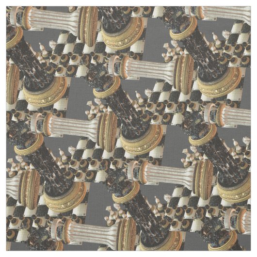 Schach-Kampf-Schach-Brett Stoff (Muster)