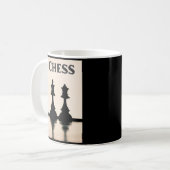 Schach Karo Mate, Schachspieler Kaffeetasse (Vorderseite Links)