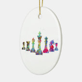 Schach Keramik Ornament (Links)