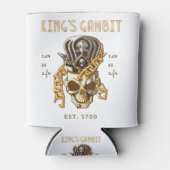 Schach-King-Gambit Est 1700 Bewegungen 1.e4 e5 2.f Dosenkühler (Vorderseite)