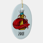 Schach King Keepake Year Keramik Ornament (Rechts)