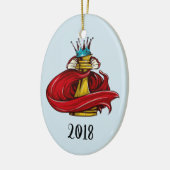 Schach King Keepake Year Keramik Ornament (Links)