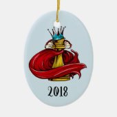 Schach King Keepake Year Keramik Ornament (Vorne)
