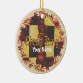 Schach King Keramik Ornament (Rechts)