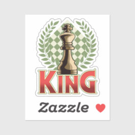 Schach King | Schach Aufkleber