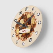 Schach-King-Uhr Runde Wanduhr (Winkel)