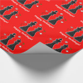 Schach-König und Königin am Weihnachten Geschenkpapier (Ecke)