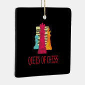 Schach - Königin des Schachs Keramikornament (Rechts)