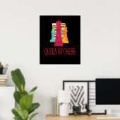 Schach - Königin des Schachs Poster (Heimbüro)