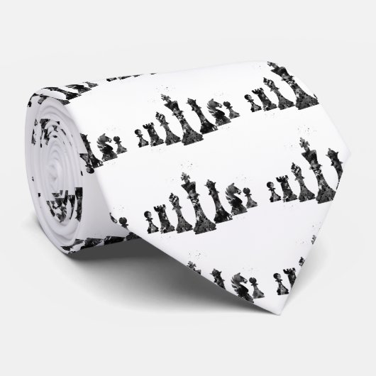 Schach Krawatte (Gerollt)