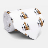 Schach Krawatte (Gerollt)