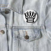 Schach Krone Symbol schwarze Figur Button (Beispiel)