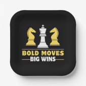 Schach - Kühne Bewegungen, große Siege Pappteller (Vorderseite)