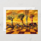 Schach-Kunst Postkarte (Vorne/Hinten)