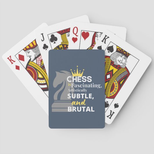 Schach - künstlerisch subtil spielkarten (Rückseite)