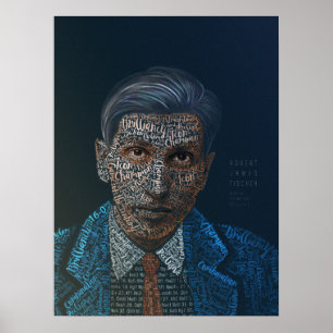 Schach-Legenden: Robert James Fischer Poster