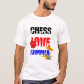 Schach-Liebe Sommer T-Shirt (Vorderseite)
