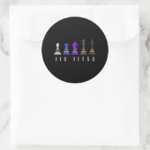 Schach Lover | Ich habe Phantastische Bewegung Sch Runder Aufkleber (Tasche)
