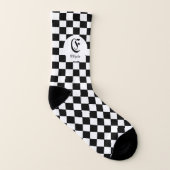 Schach-Lover-Individuelle Name Socken (Rechts - Außen)