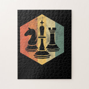 Schach Lover Knight King Rook Schach Farbiges Ge Puzzle