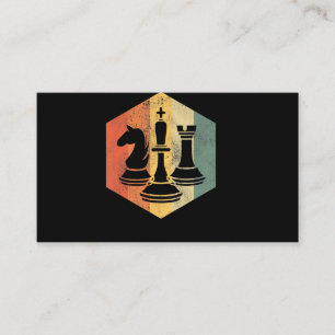 Schach Lover   Knight King Rook Schach Farbiges Ge Visitenkarte