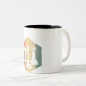 Schach Lover | Knight King Rook Schach Farbiges Ge Zweifarbige Tasse (VorderseiteRechts)