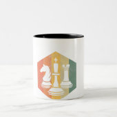 Schach Lover | Knight King Rook Schach Farbiges Ge Zweifarbige Tasse (Mittel)