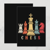 Schach Lover | Schach-Set-Gutschein Einladung (Vorne/Hinten)