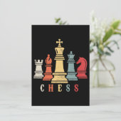 Schach Lover | Schach-Set-Gutschein Einladung (Stehend Vorderseite)