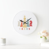 Schach Lover | Schach-Set-Gutschein Große Wanduhr (Zuhause)