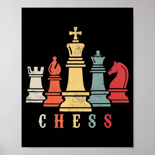 Schach Lover | Schach-Set-Gutschein Poster (Vorne)