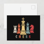Schach Lover | Schach-Set-Gutschein Postkarte (Vorne/Hinten)