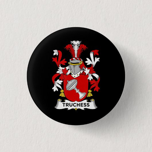 Schach Lover | Truchess-Wappen - Familienwappen Button (Vorderseite)