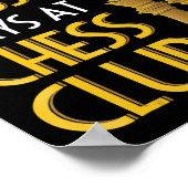 Schach Lover | Was passiert beim Schachklub Spaß? Poster (Ecke)