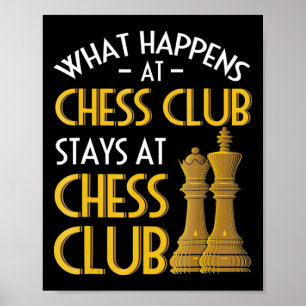 Schach Lover   Was passiert beim Schachklub Spaß? Poster