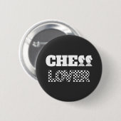 Schach Lover Weiße Ritter Kreatives Einzigartiges Button (Vorne & Hinten)