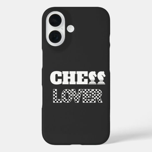 Schach Lover Weiße Ritter Kreatives Einzigartiges Case-Mate iPhone Hülle (Rückseite)