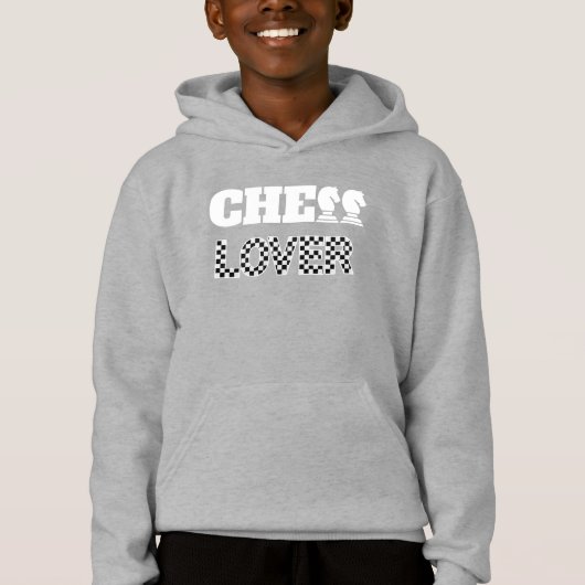 Schach Lover Weiße Ritter Kreatives Einzigartiges Hoodie (Vorderseite)