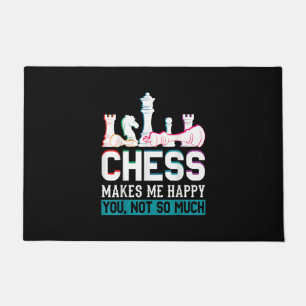 Schach macht mich glücklich Humor Lustiges Geschen Fußmatte