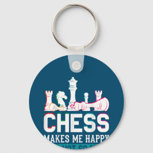 Schach macht mich glücklich Humor Lustiges Geschen Schlüsselanhänger
