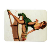 Schach Mädchen Pin Up Magnet (Horizontal)