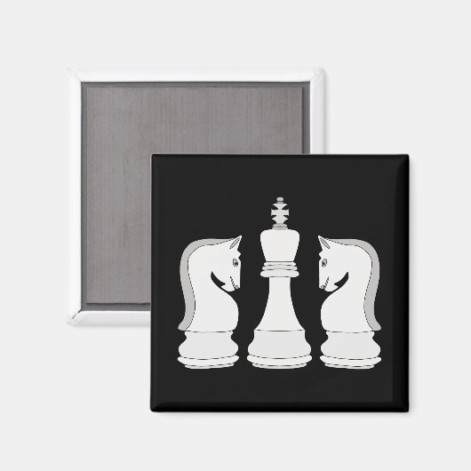 Schach Magnet (Vorderseite/Rückseite)