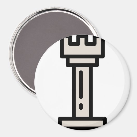 Schach Magnet (Vorderseite/Rückseite)