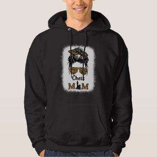 Schach-Mama gebleichtes Leopardenmuster Damen Scha Hoodie