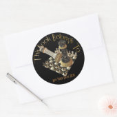 Schach Maniac Buchzeichen Runder Aufkleber (Umschlag)