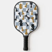 Schach-Master-Strategin Gamer Pickleball Paddle (Rückseite)