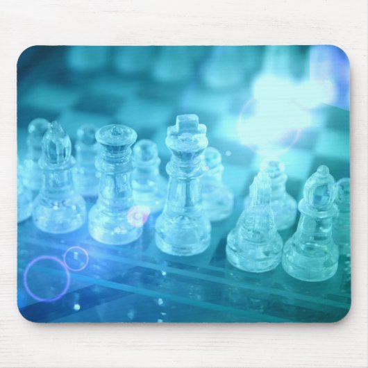 Schach-Match-Mausunterlage Mousepad (Vorne)